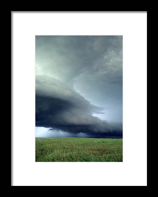 Cloud Framed Print featuring the photograph Supercell Thunderstorm by University Corporation For Atmospheric Research/ Science Photo Library