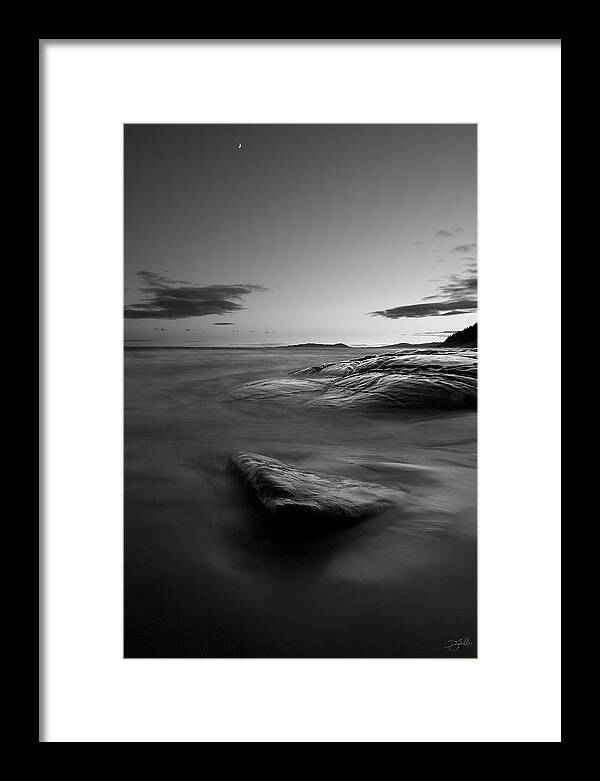 Lake Superior Framed Print featuring the photograph Superior Crescent  by Doug Gibbons