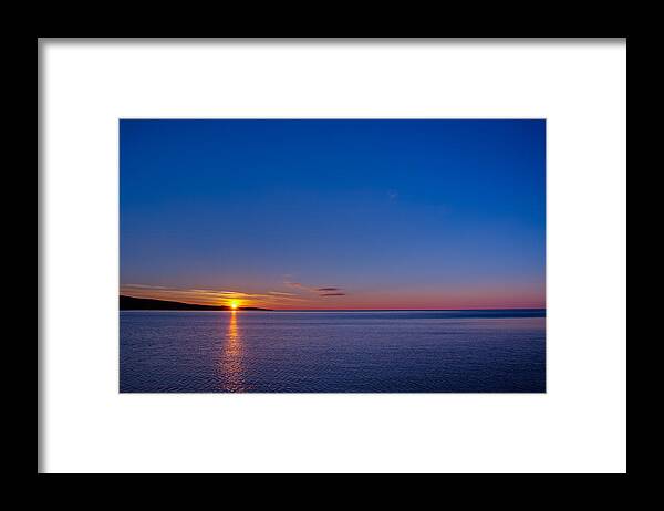 Lake Superior Framed Print featuring the photograph Superior Sunrise by Adam Mateo Fierro