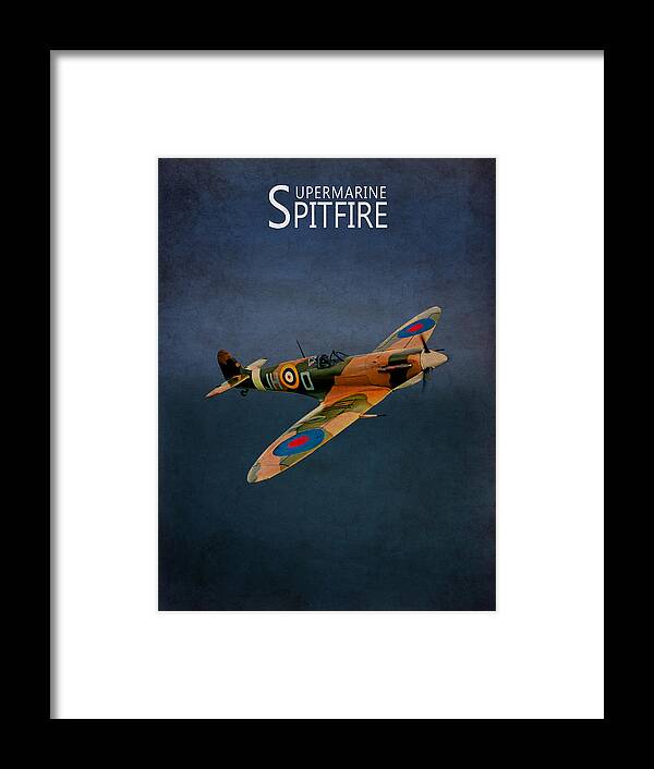 Supermarine Spitfire Framed Print featuring the photograph Supermarine Spitfire by Mark Rogan
