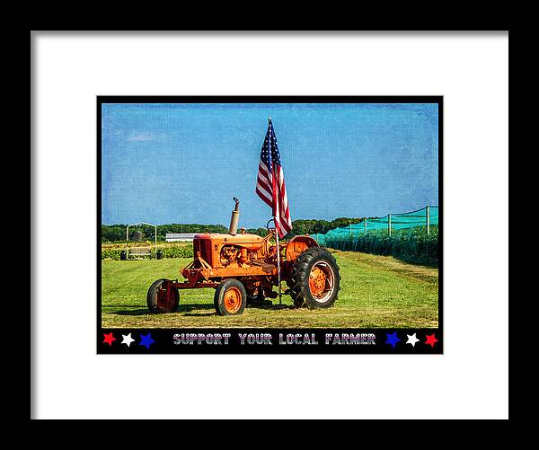 Poster Framed Print featuring the photograph Support Your Local Farmer by Cathy Kovarik
