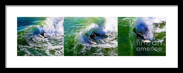 Surf Trip Framed Print featuring the mixed media Surf Trip by Glenn McNary