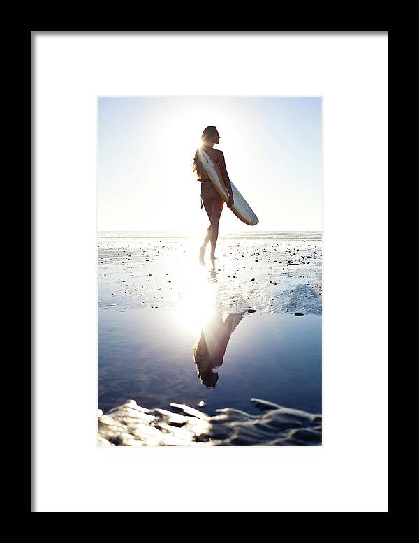 Youth Culture Framed Print featuring the photograph Surfer Girl by Ianmcdonnell