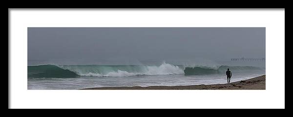 Surf Framed Print featuring the photograph Surfs Up by Christy Pooschke