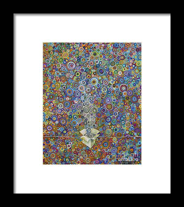 Bubbles Framed Print featuring the painting Surprise by Manami Lingerfelt