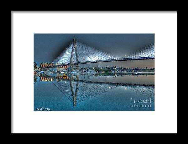 Photo Framed Print featuring the photograph Surreal Reflections. by Geoff Childs