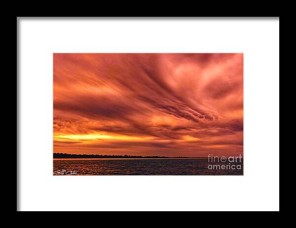 Landscape Framed Print featuring the photograph Surreal Sunset by Geoff Childs