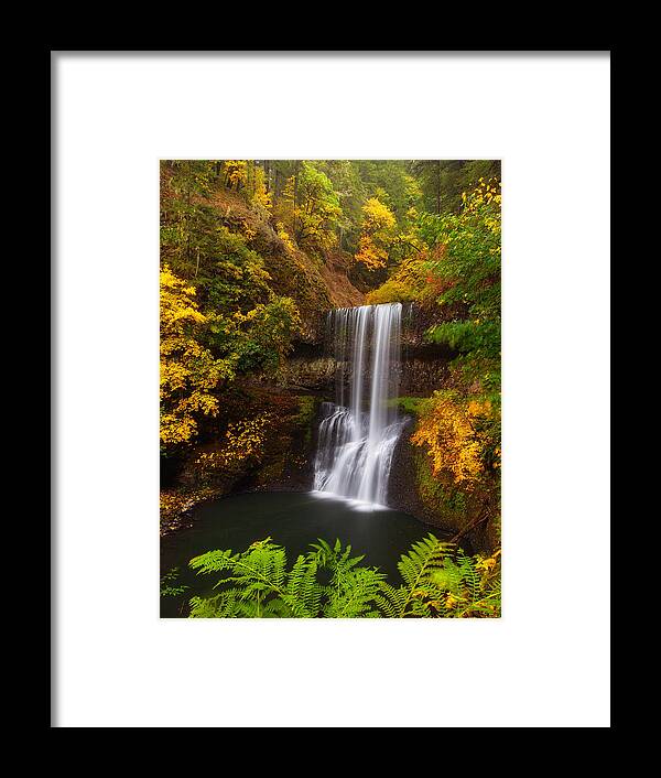 Waterfall Framed Print featuring the photograph Surrounded By Fall by Darren White
