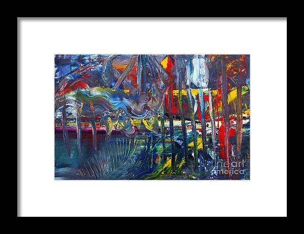 Abstract Dream Framed Print featuring the painting Suzanne's Dream II by James Lavott