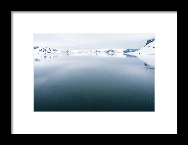 Iceberg Framed Print featuring the photograph Svalbard In The Arctic by Nailzchap