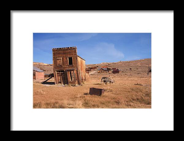 Bodie Ghost Town Framed Print featuring the photograph Swazey Hotel Bodie Ghost Town by Sue Leonard