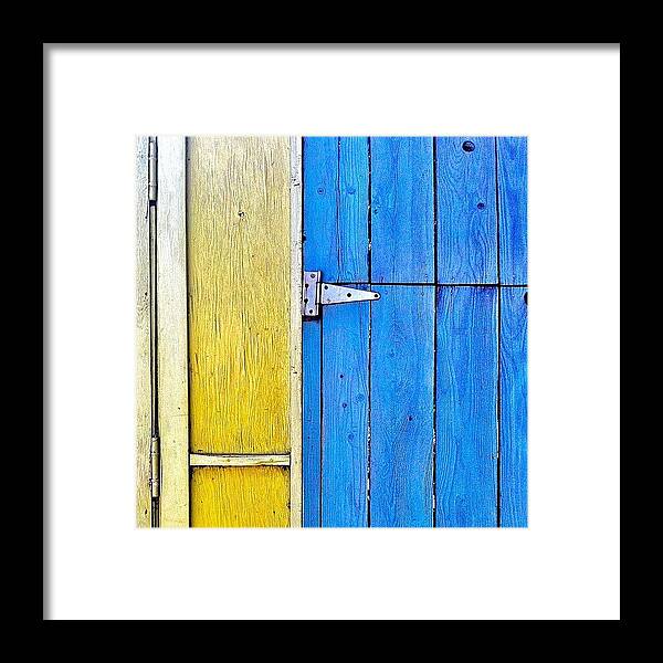 Blueholics Framed Print featuring the photograph Swedish Colors by Julie Gebhardt