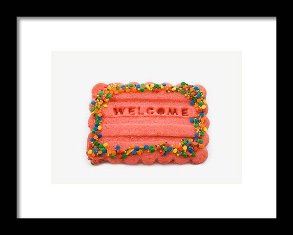 Communication Framed Print featuring the photograph Sweet Welcome Mat by Diane Macdonald