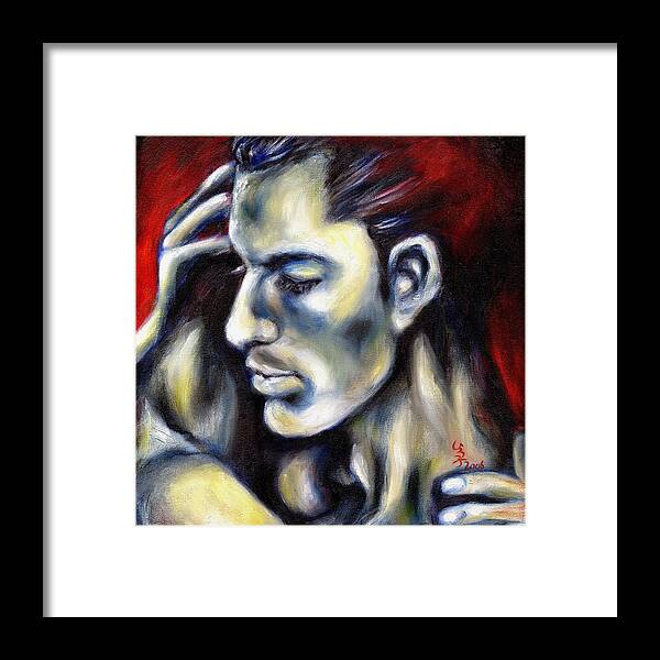 Man Framed Print featuring the painting Sweetest Taboo by Hiroko Sakai