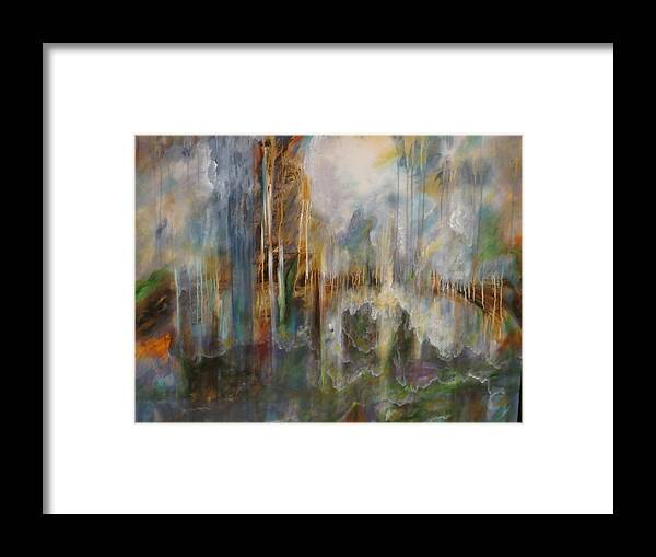 Large Framed Print featuring the painting Swept Away by Soraya Silvestri