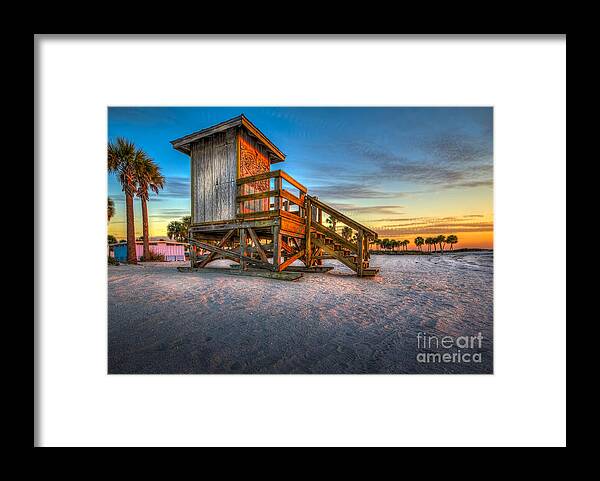 Gulf Of Mexico Sunset Framed Print featuring the photograph Swim at Your Own Risk by Marvin Spates