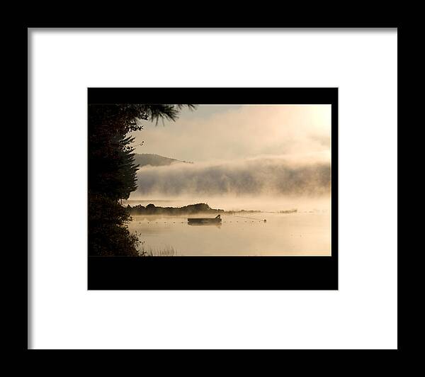Big Moose Lake Framed Print featuring the photograph Swimming Area Closed by Monroe Payne