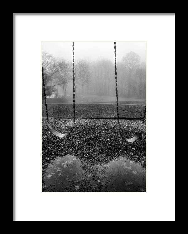 Swings Framed Print featuring the photograph Swing Seats I by Steven Ainsworth