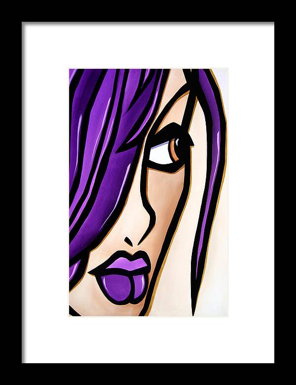 Pop Art Framed Print featuring the painting Switchback by Fidostudio by Tom Fedro
