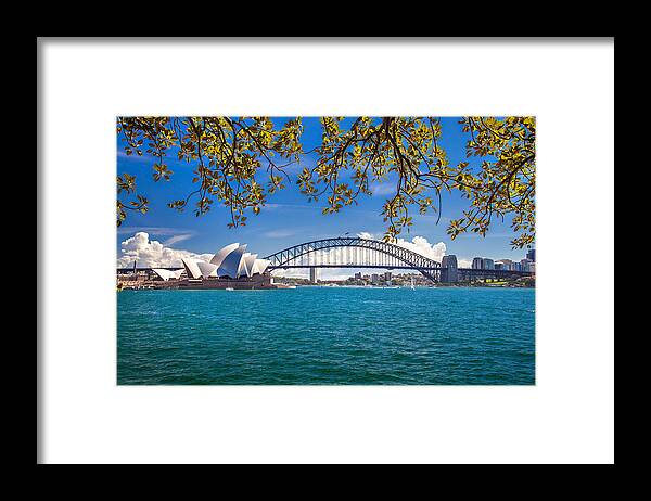 Sydney Framed Print featuring the photograph Sydney Harbour Skyline 2 by Az Jackson