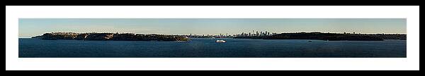 Sydney Framed Print featuring the photograph Sydney panorama by Miroslava Jurcik