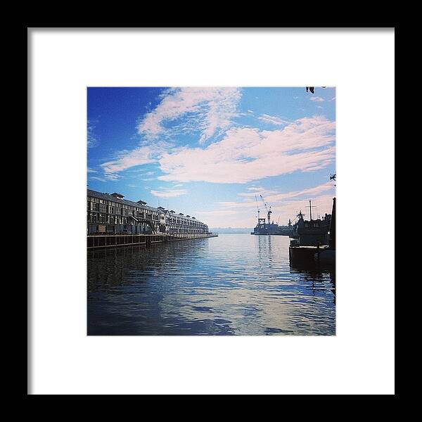 Sydney Framed Print featuring the photograph Woolloomooloo Bay by Sinead Connell