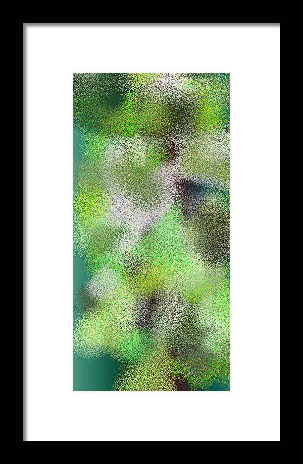 Abstract Framed Print featuring the digital art T.1.50.4.1x2.2560x5120 by Gareth Lewis