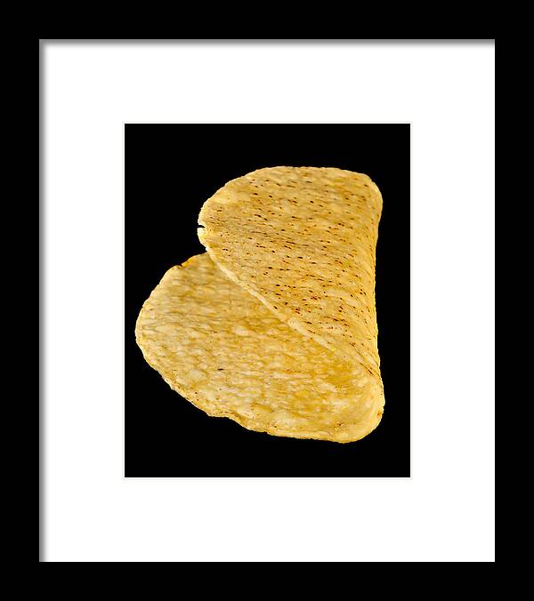 White Framed Print featuring the photograph Taco Crunchy Shell by Alex Grichenko