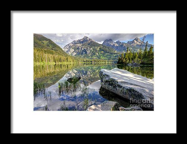 Taggart Framed Print featuring the photograph Taggart Lake Grand Teton National Park by Gary Whitton