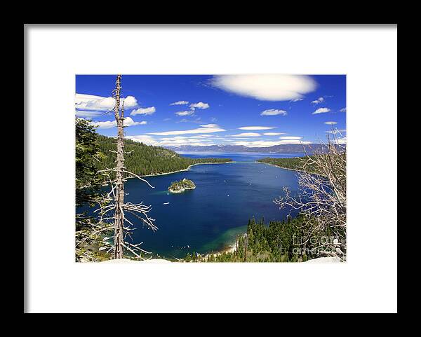 Tahoe's Emerald Bay Framed Print featuring the photograph Tahoe's Emerald Bay by Patrick Witz