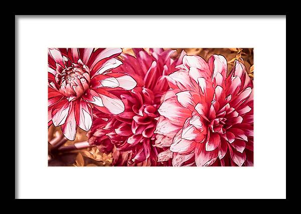 Flower Framed Print featuring the painting Japanese Autumn Poetry by Sarah Sever
