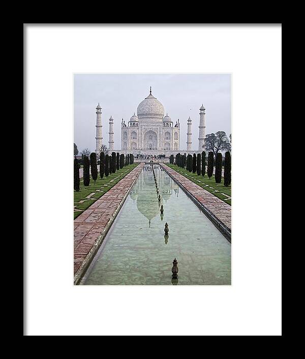 India Framed Print featuring the photograph Taj Mahal Early Morning by John Hansen