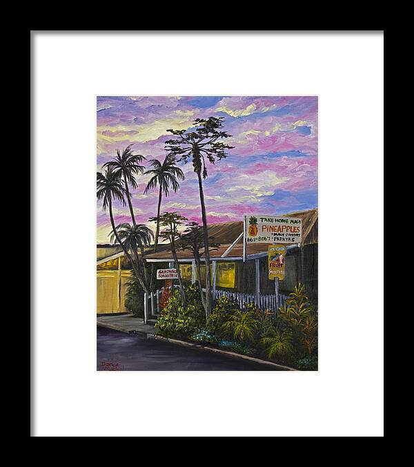 Landscape Framed Print featuring the painting Take Home Maui by Darice Machel McGuire
