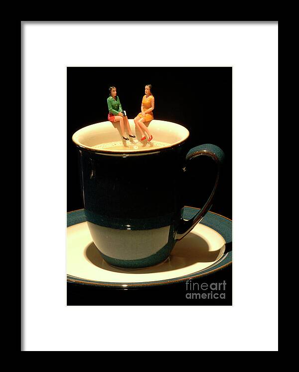 Fun Framed Print featuring the photograph Coffee Break by Bob Christopher