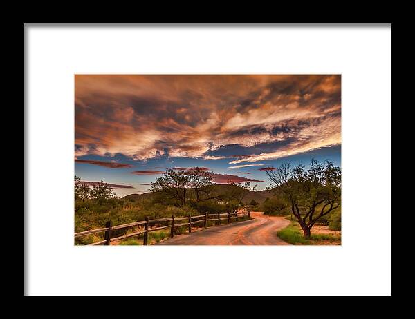 Landscape Framed Print featuring the photograph Tangerine Dream by Beverly Parks