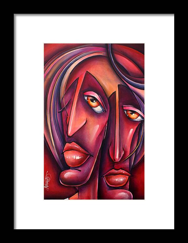 Urban Expression Framed Print featuring the painting 'Tangle' by Michael Lang