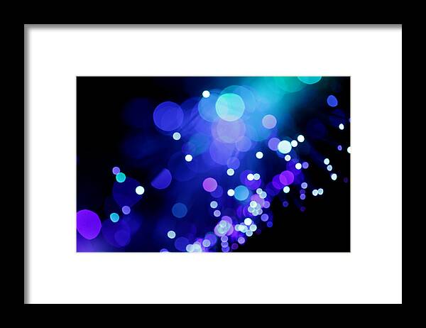 Abstract Framed Print featuring the photograph Tangled up in Blue by Dazzle Zazz