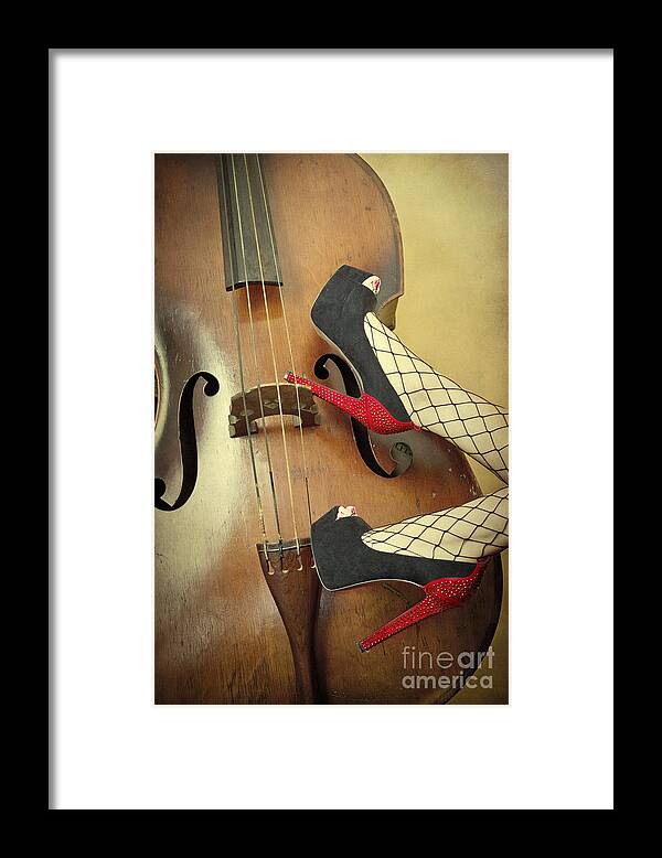 Antique Framed Print featuring the photograph Tango For Strings by Evelina Kremsdorf