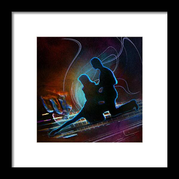 Tango Framed Print featuring the painting Tangoscape 04 by Miki De Goodaboom