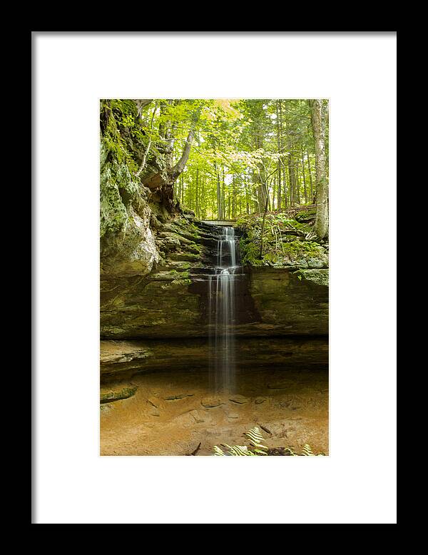 Waterfall Framed Print featuring the photograph Tannery Falls by Jill Laudenslager