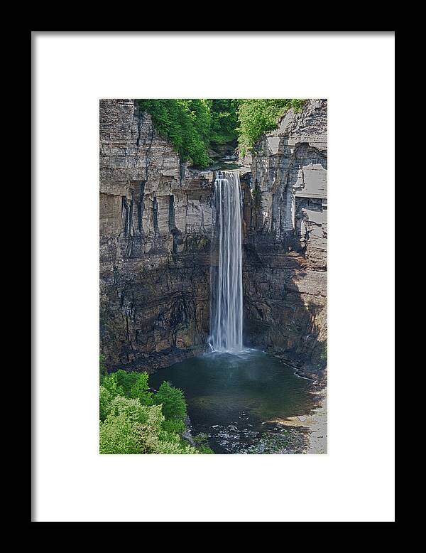 Water Framed Print featuring the photograph Taughannock Falls 0453 by Guy Whiteley