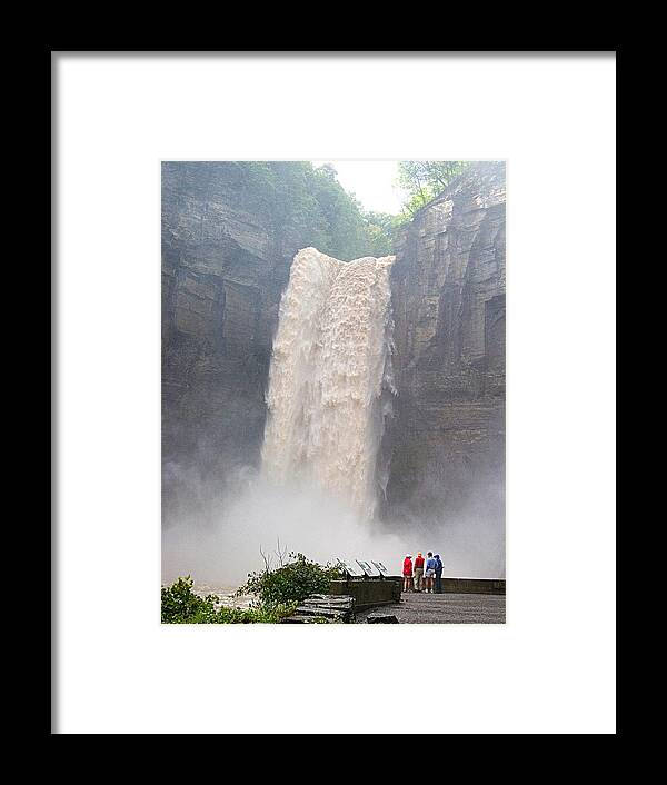 Violent Framed Print featuring the photograph Taughannock's Fury by Monroe Payne