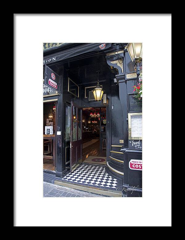  Pub Framed Print featuring the photograph Tavern in Town by Cheri Randolph