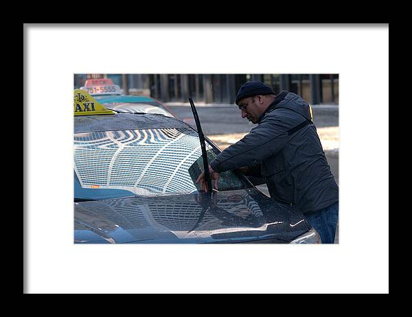 Taxi Driver Framed Print featuring the photograph Taxi Driver by Douglas Pike