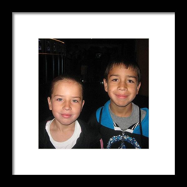 Tbt Framed Print featuring the photograph #tbt My Kids Back In 08'! Damn Time by Carlos Sanchez