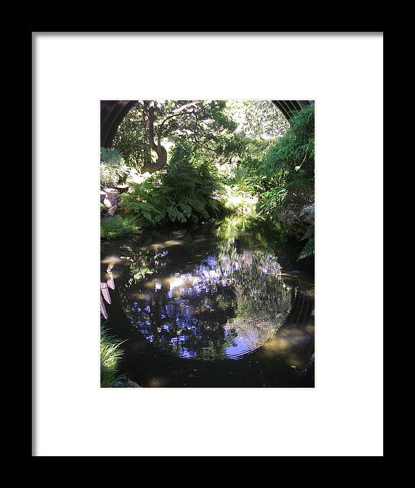 Japanese Tea Garden Framed Print featuring the photograph Tea Garden Bridge by Jessica Levant
