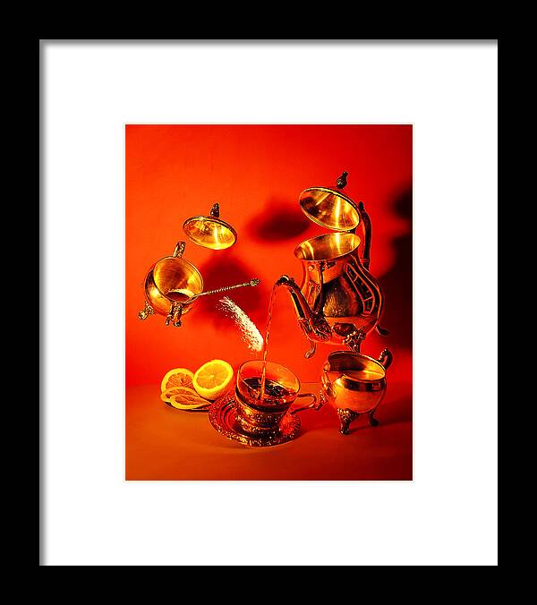 Tea Framed Print featuring the photograph Tea party by Andrei SKY