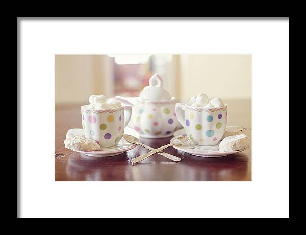 Spoon Framed Print featuring the photograph Tea Party For Two by By Melisa Anger