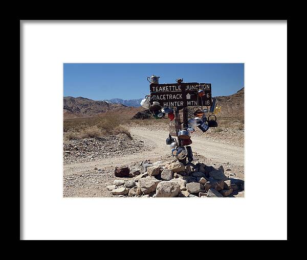 Teakettle Junction Framed Print featuring the photograph Teakettle Junction by Joe Schofield