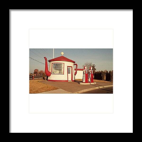  Framed Print featuring the photograph Teapot Dome Service Station. Zillah by Reid Nelson